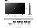 Smart TV 50" TCL 4K UHD QLED 50P7K Google TV AiPQ Google Assistente 3 HDMI