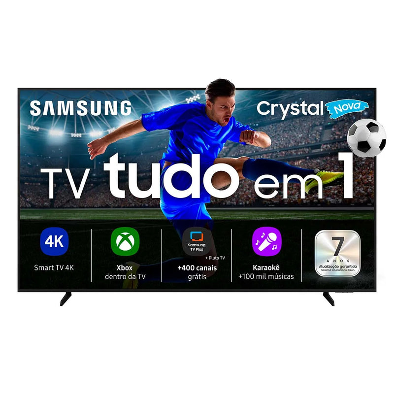 Samsung Smart TV 65" Crystal UHD 4K U8600F 2025 Xbox Cloud Gaming AI Energy Mode Alexa Integrada