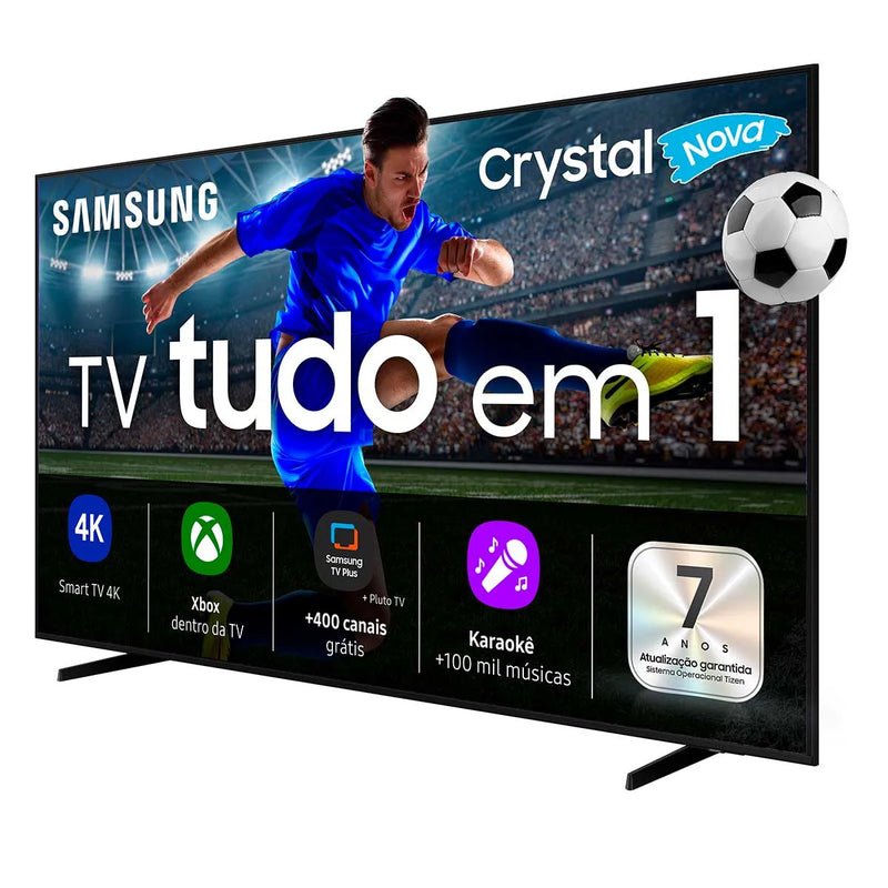Samsung Smart TV 65" Crystal UHD 4K U8600F 2025 Xbox Cloud Gaming AI Energy Mode Alexa Integrada