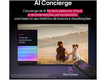 Smart TV 50" LG 4K Ultra HD 50UA8550PSA webOS 25 AI Processor 4K Gen8 com Alexa 3 HDMI