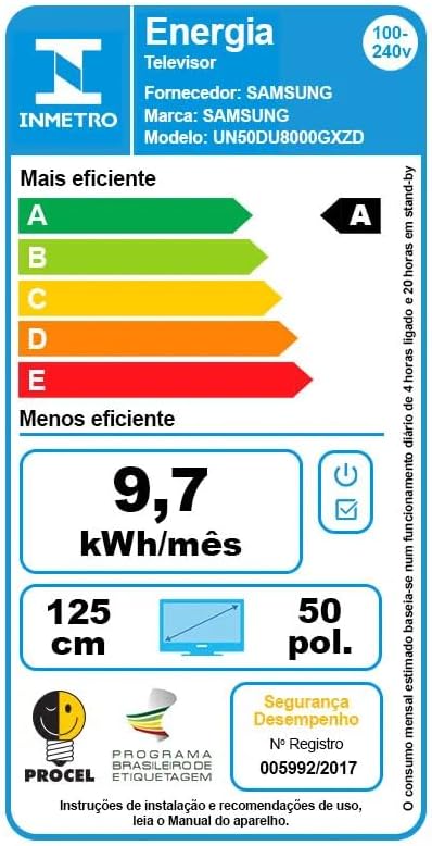 Samsung Smart TV 50" Crystal UHD 4K 50DU8000 - Painel Dynamic Crystal Color, Gaming Hub