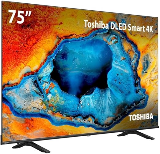 Smart TV DLED 75" 4K Toshiba 75C350NS VIDAA 4 HDMI 2 USB Wi-Fi - TB033M