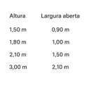 Árvore de Natal Branca Classic com Galhos Articulados, Suporte Metálico e Micro LEDs Embutidos