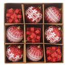 Kit 9 Peças Bolas De Natal 8CM
