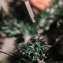 Arvore De Natal Alpina Nevada 210cm 900 Galhos Pé De Ferro Pinheiro Cor Verde