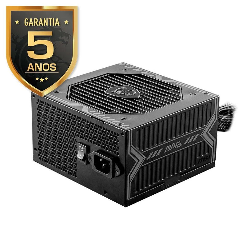 Fonte MSI MAG A650BN, 650W, 80 Plus Bronze, PFC Ativo, Com Cabo, Preto - 306-7ZP2B22-CE0
