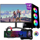 PC Gamer Completo Shadow III, RX 550 4GB, Intel Core i5, 16GB RAM, SSD 960GB, Monitor 19", Kit Periféricos